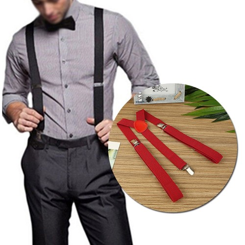 Leather braces suspenders - leather,