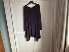 Zara Purple Tunic Hanky Hem