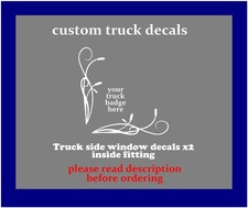 Custom truck/van window decals