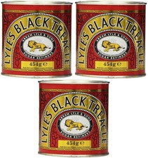 Lyle black treacle - syrup, tin
