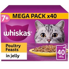 120 x 85g Whiskas 7+ Poultry