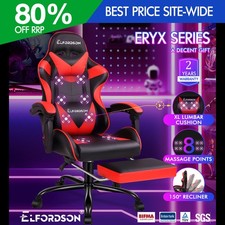ELFORDSON Massage Gaming Chair