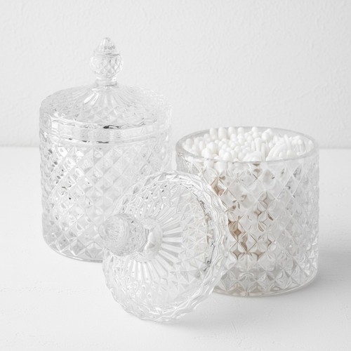 Glass apothecary jars 10oz - glass,