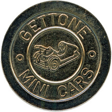 ☆ ITALY ☆ BUMPER CARS • METALLIC TOKEN • DODGEMS ☆ DASHING CARS ☆ GETTONE ☆C7300