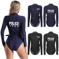 Women Outfits Cosplay Police Costume Lingerie Uniform Long Sleeve Purse Sexy