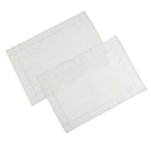 Linen look white - look, mats