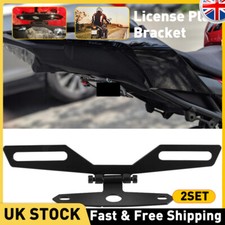 2x Universal Motorbike Motorcycle License Number Plate Holder Tail Tidy Bracket