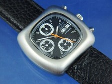 Zeno Automatic Chronograph Watch Valjoux 7750 Watch NOS 1980S Vintage Rare