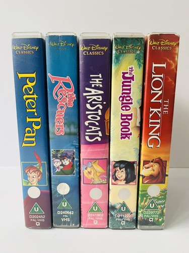 Disney vhs cartoon bundle - disney,