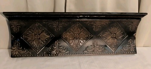 Vtg embossed tin wall - embossed, hanging