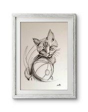 CUTE KITTEN SKETCH 12x16