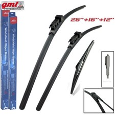 for Vauxhall Corsa D 2006-2014 Windscreen Wiper Blades 26"16"12" Front and Rear