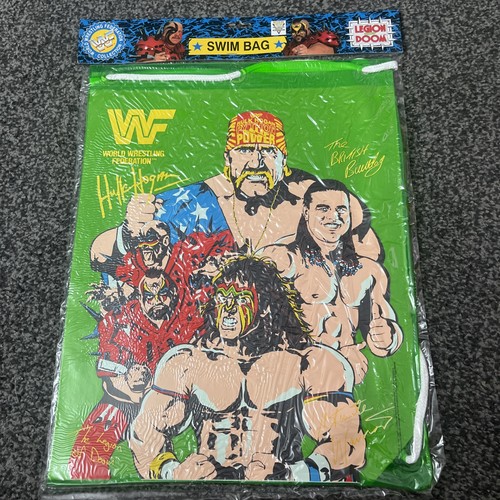 Vintage 1991 wwf swim bag - vintage,