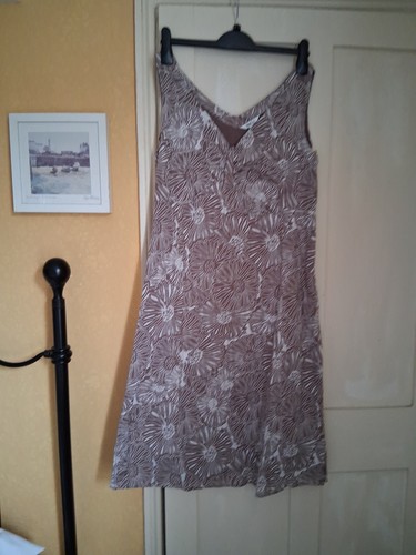 Ladies cotton sleeveless dress - sleeveless,