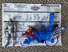 Power Rangers Dino Supercharge - Stunt Bike & Silver Ranger - with Instructions