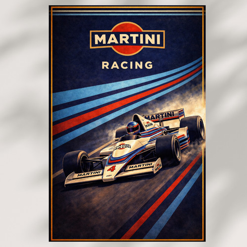 Martini racing retro inspired - retro,