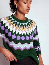 Boden Eleanor Fair Isle Wool