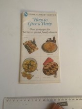 Stork Cookery Service - How to give a party - recipes for parties and dinners