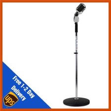 Silver Retro Round Base Mic