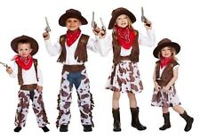 Kids COWBOY COWGIRL Party COSTUME Childrens Boys Girls Fancy Dress Book Week