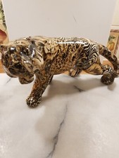 Large Collage Safari Patchwork Tiger H6" X L12" vgc