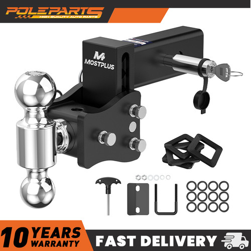 Receiver drop rise - 4", drop/rise