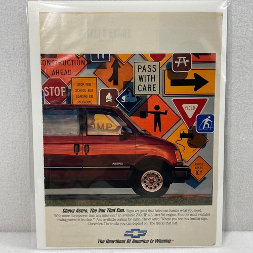 Vtg 1992 print - chevy, astro