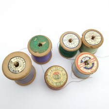 Vintage Wooden Cotton Reels