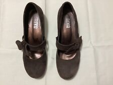 Riva brown suede leather ,bow