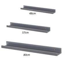 Set of 2 Floating Wall Shelves Picture Ledge Display Rack Book Hanging Shelf New