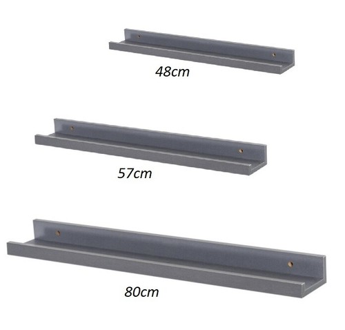 Set floating wall shelves - of, 2