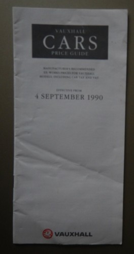 Vauxhall range orig 1990 - orig,