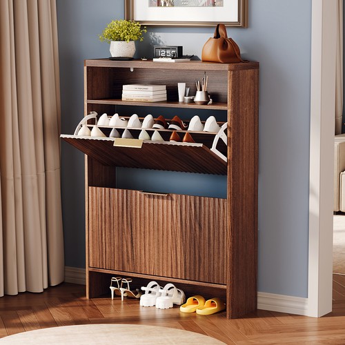 Bonnlo shoe cabinet walnut - bonnlo,