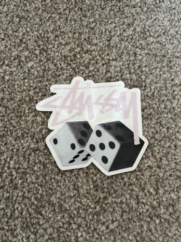 Stussy dice sticker pink - -,