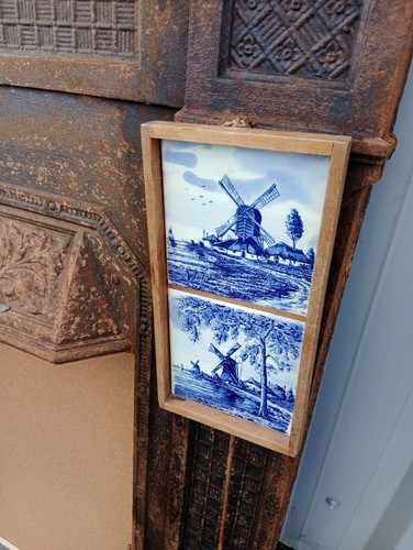 Vintage delft style blue white - delft,