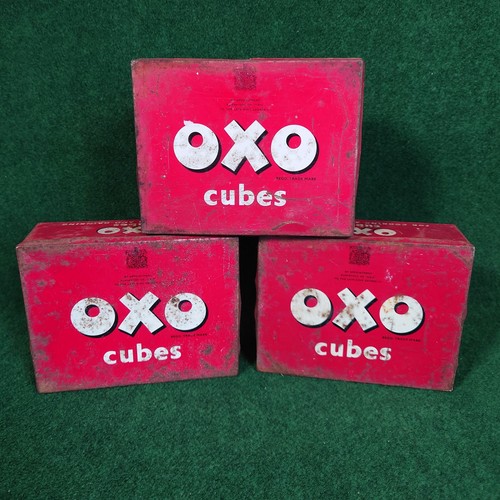 Vintage oxo tins 3 - tins,