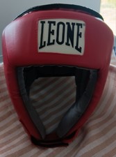 Leone 1947 Boxing Head Guard- Red Edition