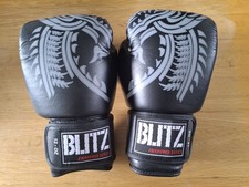 BLITZ FIREPOWER 12OZ LEATHER  BOXING GLOVES