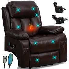 Recliner Armchair 8 Point Electric Heated Massage Sofa Arm Chair Home Lounge