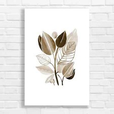Elegant Floral Botanical Sepia