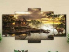 Multi Panel Print Cabin by the