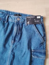 Ladies tesco blue denim mini