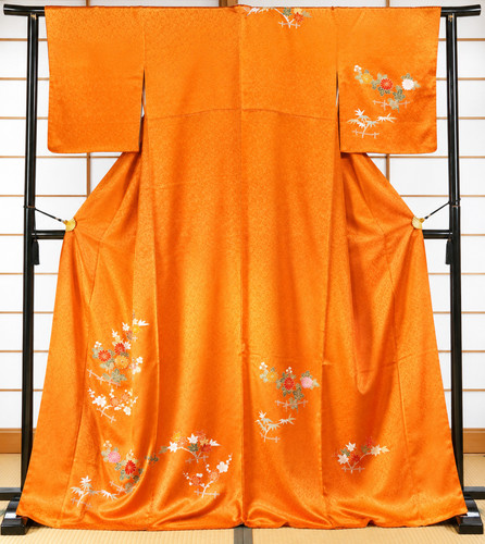 Japanese houmongi kimono silk - japanese,