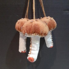 Set Of Three Velvet Hanging