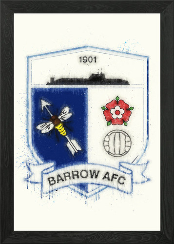 Barrow afc framed wall - barrow,