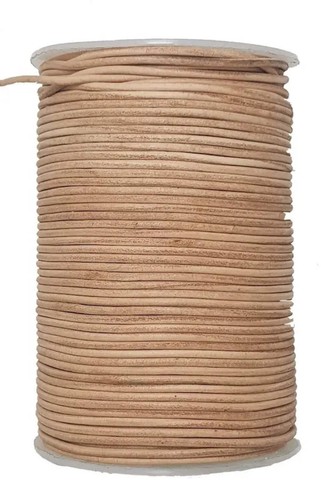 Light brown leather cord lace - light,