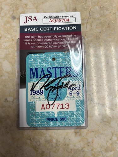 Nick faldo signed 1989 - faldo,
