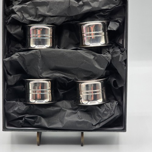 Set silver plated napkin - set,