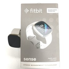 FitBit Sense 41mm White Smart Watch Fitness Tracker Stress Sleep Monitor Heart6