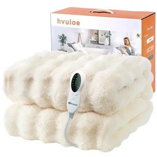 Heated Throw Plush Faux Rabbit
